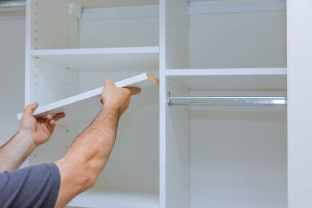 Attach Shelves to Closet